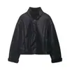 2025 Nova Roupa Feminina de Outono Estilo Europeu e Americano Jaqueta Fashionável de Efeito Couro Camurçado Dupla Face 6318257 800