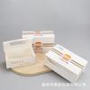 Caixas Descartáveis para Lanches de Fast Food, Caixas Personalizadas para Embalagem de Takeaway de Bolo de Ovo Frito, Caixas de Papel com Janela, Fundo com Gancho e Tampa Flip-Top