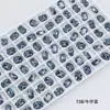 Dongzhou Crystal 6*8 Tachuelas Pequeñas Redondas para Uñas, Forma Oblonga con Esquinas Redondeadas, Base Puntiaguda, Strass de Vidrio K9 Super Brillante, Accesorios para Joyería DIY