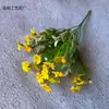 Margaridas Pequenas Artificiais 20 Cabeças Camomila Tecido de Seda Flores Artificiais Flores Artificiais Transfronteiriças Decoração de Casa Plástico Pequenas Margaridas Selvagens Atacado