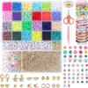 Kit para fazer pulseiras de miçangas de argila 5600 miçangas de argila polimérica terno para pulseira da amizade terno para joias DIY