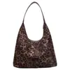 Bolso de Mujer de Gran Capacidad Simple Transfronterizo Yuezi, Bolso Cruzado Simple, Bolso de Hombro Único de Moda para el Trabajo, Bolso de Hombro Único con Estampado de Leopardo, Moderno