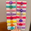 Lazos para el cabello lindos para niños, color caramelo dulce, lazos para el cabello para niñas, gomas para atar el cabello, tendones que no lastiman al bebé, anillo para el cabello de alta elasticidad