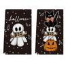 Jit Dropshipping Temu Popular Toalla de Halloween Calavera Cocina Absorbente Paño de Cocina Mesa de Comedor Mesa de Comedor Toalla Festiva
