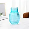 Jarrón de cristal con patrón de espiral estilo Ins, jarrón de gran capacidad estilo nórdico para hidroponía y arreglos florales, decoración de mesa para sala de estar, jarrón para flores frescas