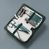 Novo Conjunto de Cortadores de Unha Verde Escuro com 18 Peças, Cortadores Bico de Águia, Tesouras de Unha Domésticas, Especializado para Manicure e Cuidados com as Unhas