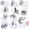 Pegatinas de Notas Adhesivas Temáticas con Forma Especial Transfronterizas Estilo Ins Decoración Creativa de Papel con Notas Musicales Adhesivo N Veces