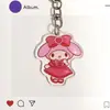 Chaveiro Sanrio Acrílico Dupla Face Pingente de Chaveiro Chaveiro de Mochila Bolsa Fofo Sanrio Acrílico