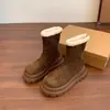 Botas de Nieve Versátiles Retro Talla Grande Moda Personas Bajas Cálidas Súper Populares Nuevas 2026 Suela Gruesa Botas de Algodón Otoño Invierno Más Terciopelo