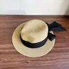 Sombrero de paja tejido de Panamá para mujer, sombrero de protección solar para primavera y verano