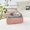 Bolsa de Cosméticos Transfronteriza Ins de Alta Gama Impermeable de PVC Gran Capacidad Bolso de Mano para Mujer Bolsa de Neceser de Viaje para Cosméticos
