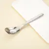 Colher de Liga de Titânio Titânio Puro Doméstica Estilo Chinês Colher de Sopa Colher Lingote Padrão Pedra Colher de Sopa Cristal de Gelo Utensílios de Mesa de Titânio Puro