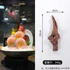 Presentación de Sashimi Mariscos Decoración de Sashimi Anillos de Rábano Molde de Colocación de Rodajas de Pescado en Forma de Abanico Trucha de Coral Mero Tigre Salmón