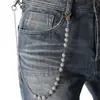 Cadena de Cintura de Empalme de Nuevo Producto Transfronteriza Cadena de Acero Inoxidable Bola de Diamante de Arcilla Cadena de Pantalón Hecha a Mano Cadena Corporal Joyería al por Mayor