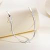 Collar con cadena de serpiente y hueso de plata esterlina S925 para mujer, moderno, ligero, de lujo, estilo frío, de alta gama.