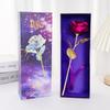 Simulación de siete colores lámina de oro de 24k caja de regalo de rosa tallo único regalo Qixi Día de San Valentín creativo cumpleaños fabricante transfronterizo