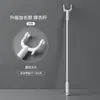 Barra para ropa horquilla telescópica para ropa de casa para coger ropa horquilla de barra para secar ropa horquilla de aluminio espacial percha para ropa horquilla barra para ropa
