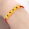 Nuevo Pulsera de Cuerda Roja de la Suerte para Hombres y Mujeres, Pulsera de Pareja, Cuentas de Transferencia de Ganado Vietnamita Shajin Wufu, Toro del Zodiaco, Año del Buey
