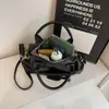 Bolso de Hombro Piel Suave Retro Color Sólido Textura Casual Cruzado Gran Capacidad Temperamento Versátil Viaje Bolso para el Commuter