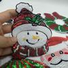 Papai Noel Bordado com Lantejoulas Bordado à Máquina Roupas Sapatos e Chapéus Adesivos de Tecido Conta de Mão DIY Adesivos de Patch Bordado Costura à Mão
