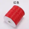 Corda para Pendurar Pingente de Cordão de Couro Encerado Coreano Fio Encerado Vermelho e Preto Cordão de Colar Acessório Pingente de Jade Unissex Corda Trançada