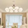 Araña de Sala de Estar Estilo Francés, Color Crema Moderno Minimalista Modelo Nuevo 2026, Lámpara de Dormitorio Vintage Nórdico, Iluminación Elegante para Comedor