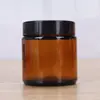 Botella de Vidrio Personalizada para Contorno de Ojos 5g Empaque Cosmético Botella Vacía Botella de Muestra para Crema Facial Botella para Pomada Botella de Crema Ámbar Marrón
