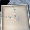 Colar Corrente Clavícula Açúcar Estrela Brilhante Estilo Coreano Luxo Leve Exquisito Versa Microcravejado com Diamante Brilhante Versátil para o Dia a Dia para Mulheres