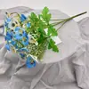 Flor de Mariposa de Milán de Cinco Cabezas de Color Único Flor Artificial Accesorios de Fotografía Flor de Seda Jarrón Estilo Pastoral Decoración de Boda