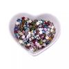 Uñas de celebridades de Internet, tamaño pequeño, gordas, estrellas de mar, diamantes planos, colores mixtos, forma especial, diamantes, estrellas de cinco puntas, diamantes de imitación de cristal