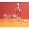 Fornecimento de fábrica garrafa plástica de pet descartável de 500ml garrafa de vinho redonda Boston garrafa de bebida garrafa de suco