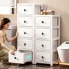 Estantería de almacenamiento para huecos transfronterizos para uso doméstico, armario de almacenamiento para baño, armario lateral estrecho, armario de almacenamiento de plástico para huecos de cocina tipo cajón