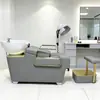Cama de Lavar Cabelo para Salão, Cama de Lavagem Simples Semi-Reclinável para Salões de Beleza, Venda Direta do Fabricante, Cama de Salão de Beleza Moderna