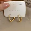 Pendientes Asimétricos Metálicos Simples para Mujer 2025 Nuevos Pendientes Elegantes de Moda Lujo Accesible Diseño de Nicho Pendientes de Gama Alta