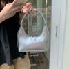 Bolso de Axila Plateado en Forma de Media Luna para Mujer 2026 Nuevo Verano Gama Alta Nicho Original Versátil Bolso de Hombro de Mano Estilo Francés