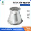 Conexões de Tubo Adaptador Redutor de Aço Inoxidável 304 Conector de Ventilador de Duto de Exaustão Tubo de Escape