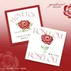 Tarjeta de Felicitación Casual de Rosa para el Día de San Valentín Romántico Tarjeta con Mensaje de Amor para Novia Decoración de Regalo de Ramo Confesión Tarjeta Escrita a Mano