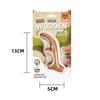 Juguetes para Perros Fofos Two Lucky Fox de Madera y Plástico, Palos para Masticar, Juguetes Duraderos para Masticar para Cachorros, Juguetes para Perros con Astas de Ciervo