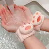 Tiara de Orelhas de Gato de Desenho Animado para Meninas Lavarem o Rosto e Aplicarem Máscara Facial, Tiara Especial para Lavar o Cabelo, Tiara, Faixa de Cabelo, Acessório de Cabeça Antiderrapante
