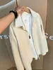 Camisa de Manga Larga con Patrón de Espiga de Trigo Estilo Retro Americano para Hombre, Textura de Otoño, Estilo Old Money, Camisa con Cuello, Para Vestir en Capas, Ropa Exterior de Alta Gama