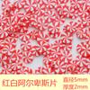 Estilo Coreano Estilo Coreano Argila Macia Camuflagem Simulação Fruta Doce Fatia DIY Gota de Cola Acessórios para Capa de Celular