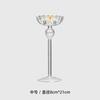 Candelabro de rayas de patas altas de estilo europeo, decoración del hogar, suministros para bodas, cenas románticas a la luz de las velas, accesorios para candelabros