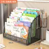 Estante Infantil Caixa Organizadora de Livros para Mesa Rack de Armazenamento para Mesa Canto de Janela Mesinha de Cabeceira Rack de Armazenamento para Leitura de Bebê