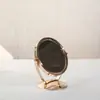 Espejo cosmético de plástico ABS de escritorio de belleza espejo de doble cara