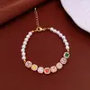Pulsera extensible ovalada de circón, vintage, única, moderna, exquisita, elegante, lujo ligero, sensación de alta gama, joyería para mujer