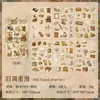 Adesivos planos ZABC transfronteiriços, Série Cronologia da Pintura a Óleo, Adesivos de Material DIY Tema Clássico Vintage de Pintura a Óleo, 6 peças incluídas