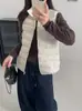 Chaleco de Lana Forrado Otoño e Invierno para Mujer Ligero Adelgazante Cálido Se Puede Usar en Capas Se Puede Usar Debajo Cuello Alto Chaleco Cálido