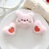 Novo chapéu de pelúcia fofo com orelhas de urso e coelho, sapatos, meias, acessórios de pelúcia, tiara, presilha, acessórios