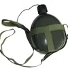 Botella de Agua Plana Estilo Antiguo Verde Militar al por Mayor Botella de Agua para Exteriores Aluminio Montañismo Entrenamiento de Estudiantes Gran Capacidad Portátil