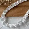 Accesorios con Adorno de Encaje Materiales DIY Decoración Ropa de Muñeca Cinta Volantes Pliegues Soporte Hecho a Mano Abanico